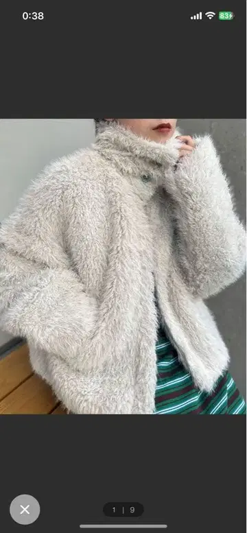 HELLO.SANFRANCISCO/스탠드 퍼 볼륨 자켓