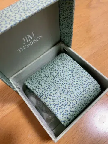 짐 톰슨 실크 넥타이 청록색