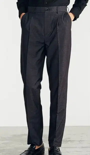 EDWIN 컬러 팬츠 그레이 슬랙스