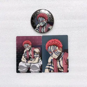 귀멸의 칼날 AGF 애니플렉스 캔뱃지 카드 아카자