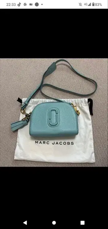 MARC JACOBS 라이트 블루 숄더백