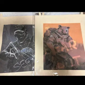 TGS2025 타르코프 패브릭 포스터 usec bear 2종