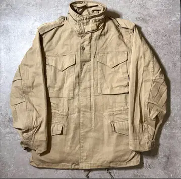 초기 택 80s 90s usa 제 ALPHA m65 필드 자켓 베이지