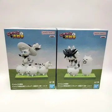 냥코 대전쟁 냥코 군단 출진 피규어 초극 고양이 축제 2종 세트