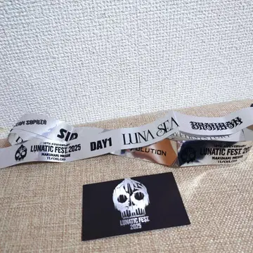 LUNATIC FEST. 2025 은색 테이프 카드