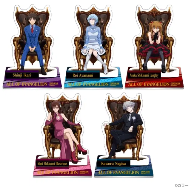 에반게리온 아크릴 스탠드 5종