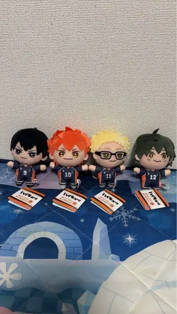 하이큐 미니코레 봉제 인형 마스코트 1탄 전 4종 세트
