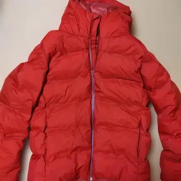 유니클로 다운 L 사이즈 오렌지