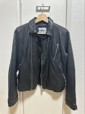 AVIREX Belle 블랙 라이더 자켓 M