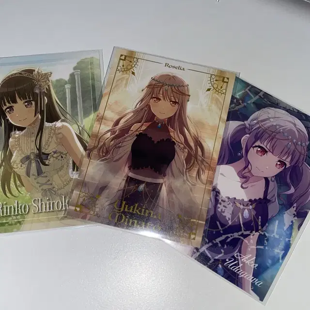 뱅드림 로젤리아 앨범 포토카드 (린코,유키나,아코)