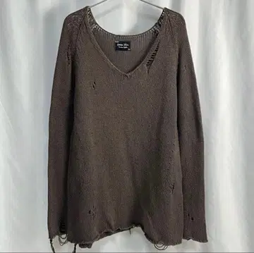 [ 2007ss ] NUMBER NINE 그런지 크러쉬 니트 브라운