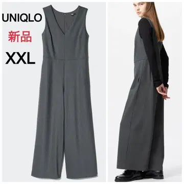 새상품 UNIQLO 점프 수트 XXL 다크 그레이