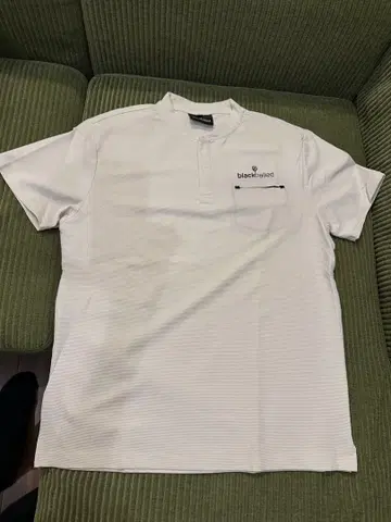 blackballed 골프 반팔 모크넥 셔츠 XL 화이트