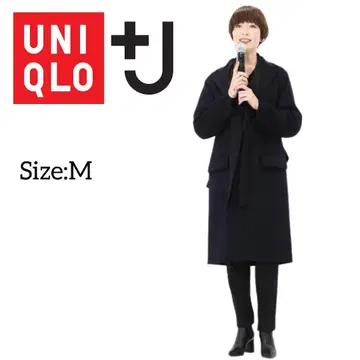 유니클로 J/캐시미어 블렌드 체스터 코트/Size:M/익명 배송