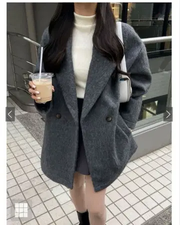 GRL 샤기 테일러드 코트 [fo1805]