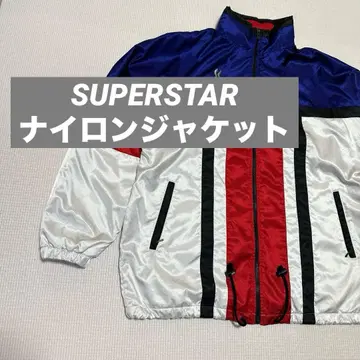 90s SUPER STAR 나일론 자켓 지퍼 풀 O 사이즈 레어