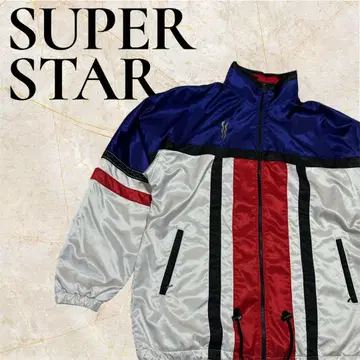 90s SUPER STAR 나일론 자켓 지퍼 풀 O 사이즈 레어