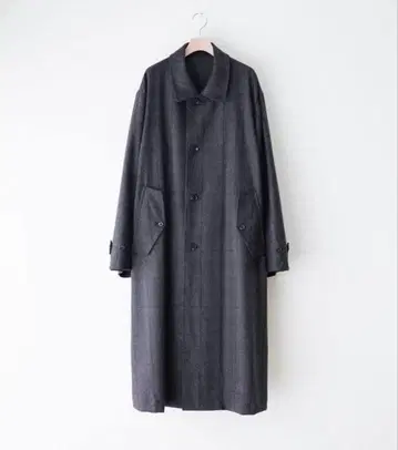 ssstein INVERTED PLEATS BALMACAAN COAT