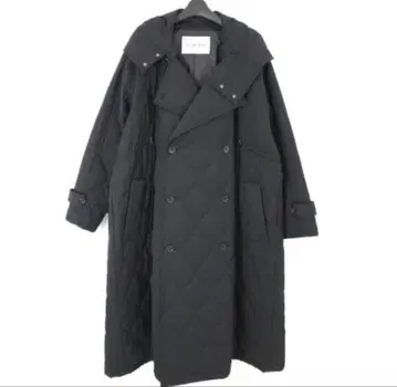 VACHEMENT 바슈몽 STUDIOUS 울 개버딘 퀼팅 트렌치