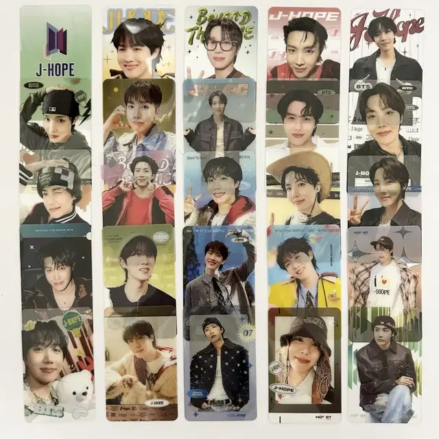 BTS 방탄소년단 제이홉 J-Hope 투명 아크릴 포토카드 25장 비공굿