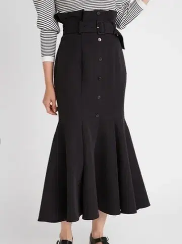 SNIDEL 프론트 버튼 머메이드 스커트