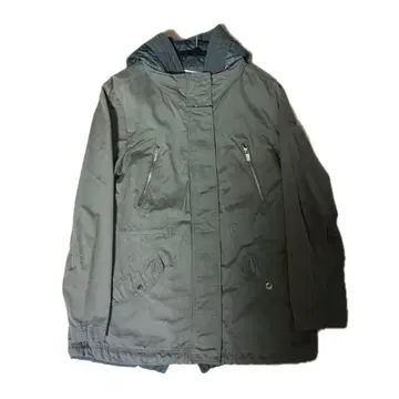 ZARA Khaki Quilted Military Jacket