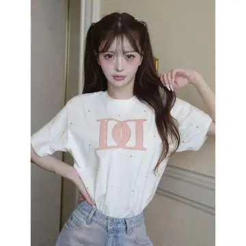 Darich 퀼팅 아플리케 비쥬 셔츠