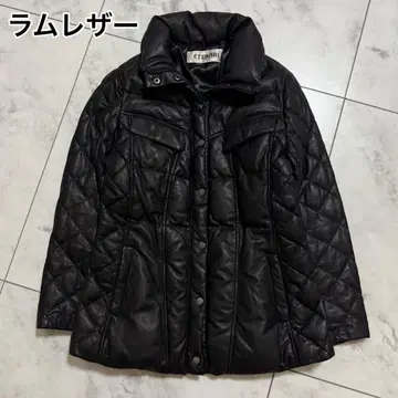 램 가죽 퀼팅 다운 자켓 9AR 여성용