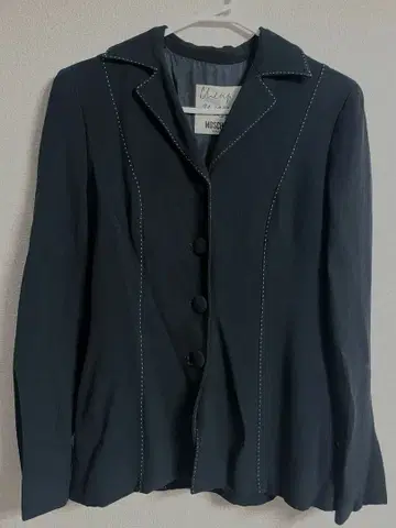 MOSCHINO 모스키노 이탈리아제 자켓 블랙 구제 의류