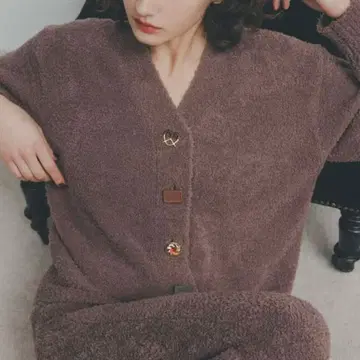 [ Melty ] 스위트 버튼 가디건 스나이델 홈 브라운