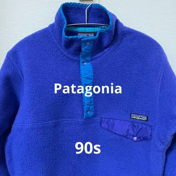 Patagonia 90s 플리스 스냅T XS 퍼플 네이비