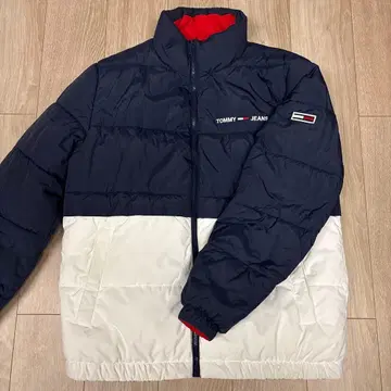 TOMMY JEANS 리버서블 다운 자켓