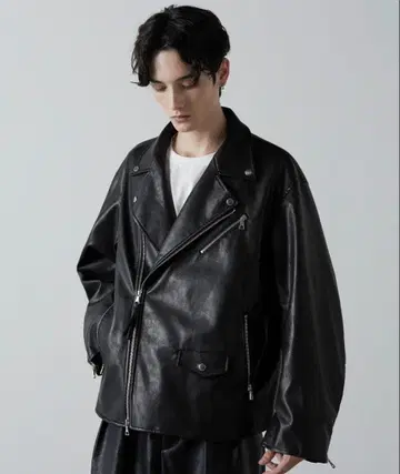 CLEL 블랙 라이더 자켓 L 사이즈