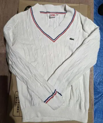 LACOSTE 케이블 니트 스웨터 사이즈 4