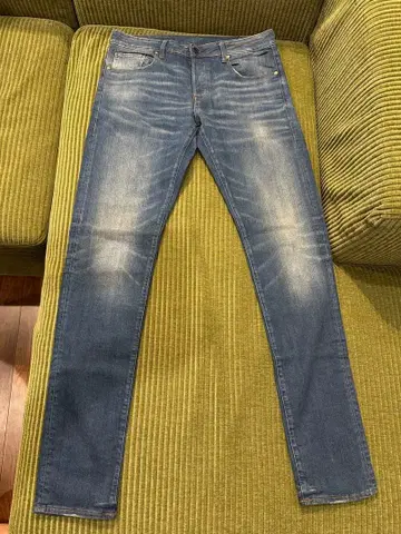 G-STAR RAW 3301 슬림 데님 W35 L36 데미지 가공