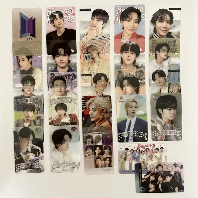 방탄소년단 bts 투명 아크릴 포토카드 25장 비공굿