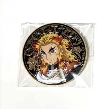 렌고쿠 쿄쥬로 AGF 귀멸의 칼날 릴리프 메탈 캔뱃지