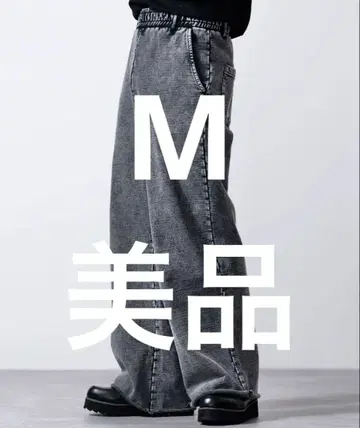 CLEL 헤비 웨이트 빈티지 디자인 스웨트 팬츠 M 사이즈