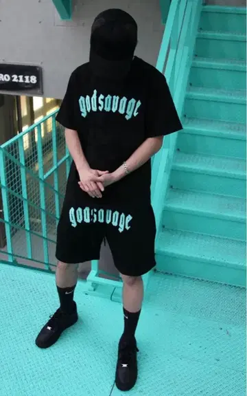 godsavage 블랙 셋업 S