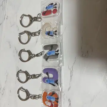 캐릭터 아크릴 키링 5개 세트