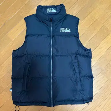FIRST DOWN 다운 베스트 리버서블 블랙