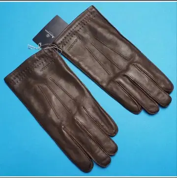 브라운 가죽 장갑 Aquascutum 24cm