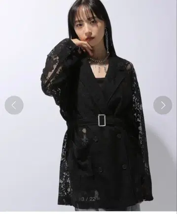 HARE 레이스 디자인 미들 자켓