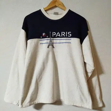 레어 프랑스제 made in france 맨투맨 L 사이즈 투톤