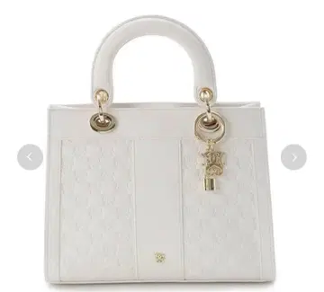 SNIDEL 퍼프 핸들 백 화이트