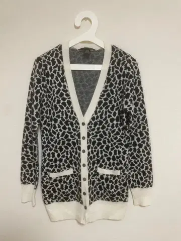 애니멀 프린트 가디건 긴팔