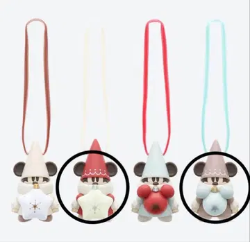 [ 새상품 ] 디즈니 릴린린 캡슐 토이 빨간색 브라운 2개 세트