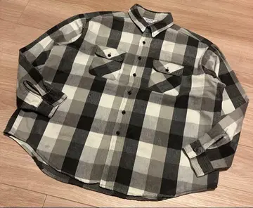 80s FIVE BROTHER 블랙 화이트 2XL 레어 구제 의류