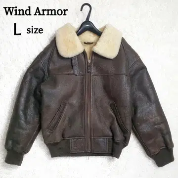 새상품급 Wind Armor B-3 플라이트 자켓 니치와 리얼 무스탕 L
