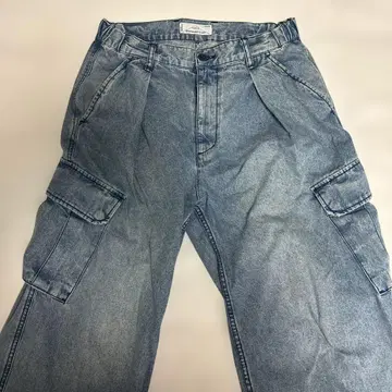 RAGEBLUE 데님 밀리터리 카고 팬츠